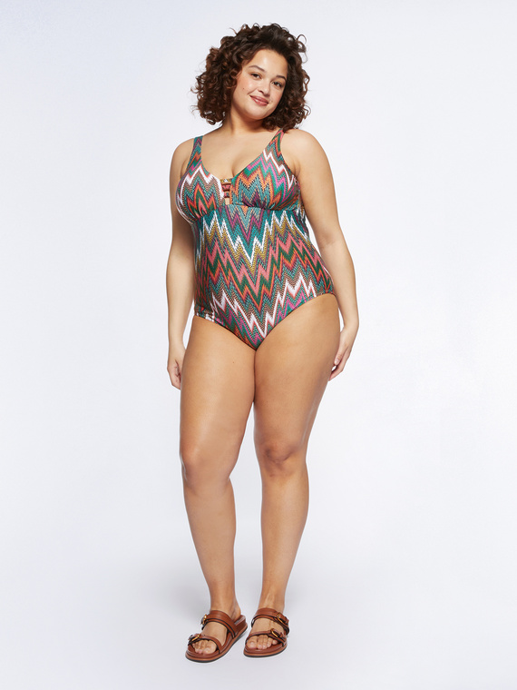 Cut-out one-piece swimsuit