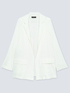 Blazer de lino blanco image number 4