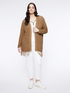 Cardigan with openwork and fringed hem image number 1