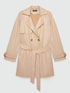 Scuba fabric trench coat image number 5