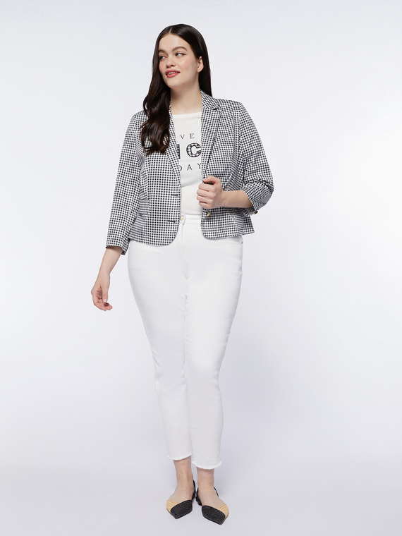 Blazer de cuadros Vichy