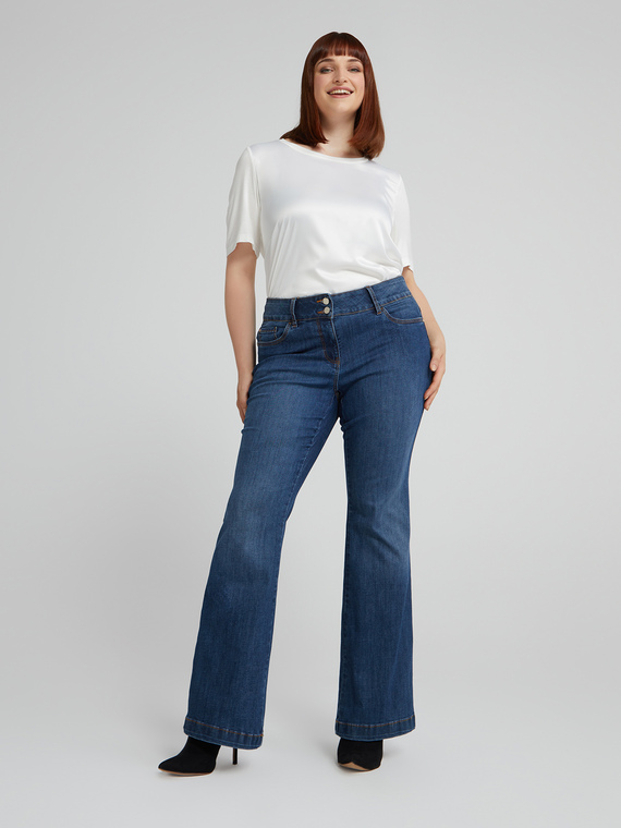 Turchese flare jeans