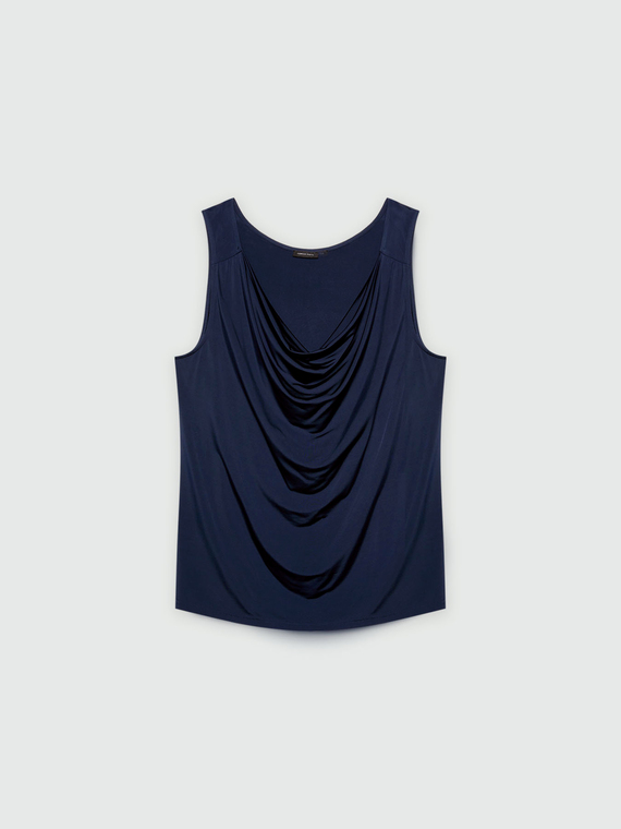 Top with cowl neck