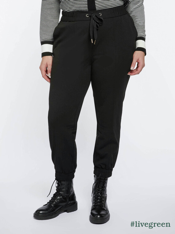 Crepe scuba fabric joggers