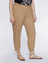 Straight-leg linen and viscose trousers image number 0