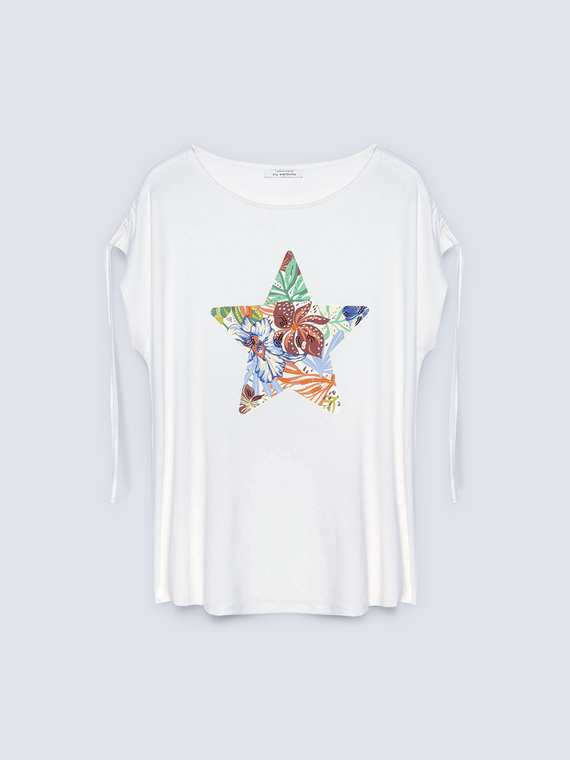 T-shirt with star print