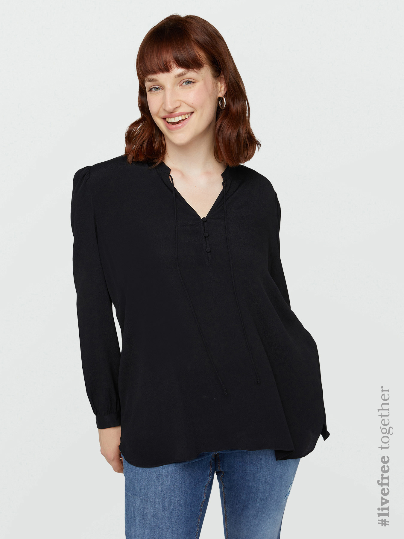 LENZING™ ECOVERO™ viscose blouse image number 0