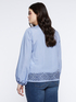 Blusa a righe con ricamo etnico image number 1