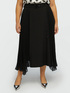 Midi skirt with pleated inserts image number 2