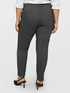 Grey mélange straight-leg trousers image number 1