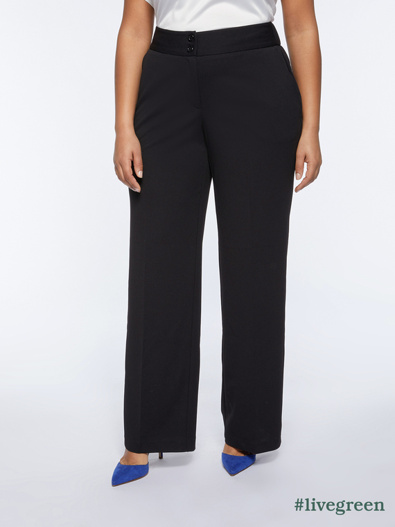 Floaty straight-leg trousers