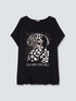 T-shirt con stampa animalier image number 4