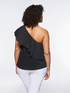 One-shoulder top with jumbo ruffles image number 1