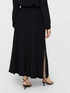 Long crepe jersey skirt image number 1