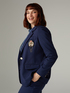 LENZING™ ECOVERO™ viscose blazer with brooch image number 4