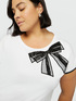 T-shirt with sequin bow image number 2