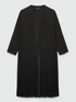 Long cardigan with pleated lower part image number 4