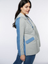 Blazer aus Sweatshirt-Stoff und Denim image number 3