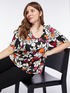 Floral viscose blouse image number 3