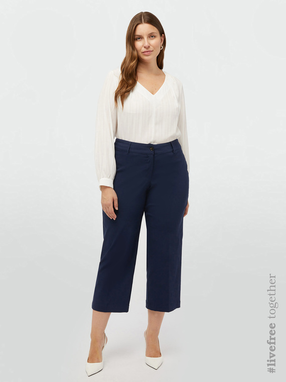 Pantalon cropped en viscose LENZING™ ECOVERO™