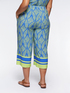 ECOVERO™ viscose printed cropped trousers image number 1