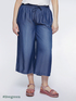 Pantalon cropped en lyocell image number 0