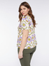 Bluse mit Schal-Print image number 1