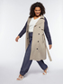 Trenchcoat mit Denim-Ärmeln image number 4