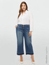 Cropped jeans with slant pockets image number 0