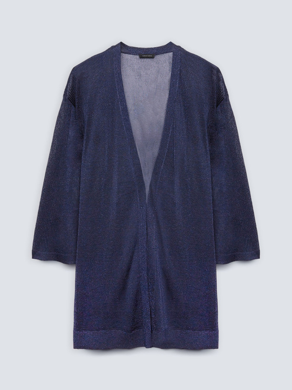 Cardigan long en lurex