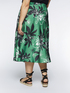 Falda con estampado de hojas image number 1