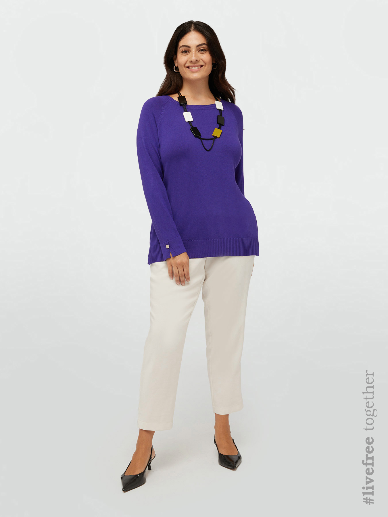 LENZING™ ECOVERO™ viscose sweater image number 0