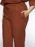 Linen and viscose loose trousers image number 2