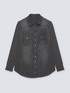 Chemise en denim gris image number 3