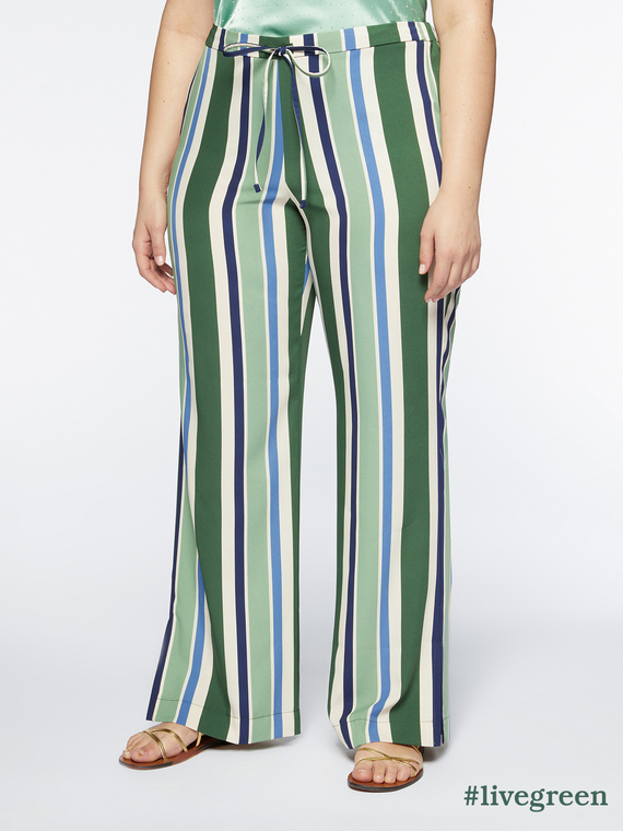 Striped trousers