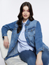 Oversized denim jacket image number 3