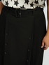 Midi skirt with pleated inserts image number 3