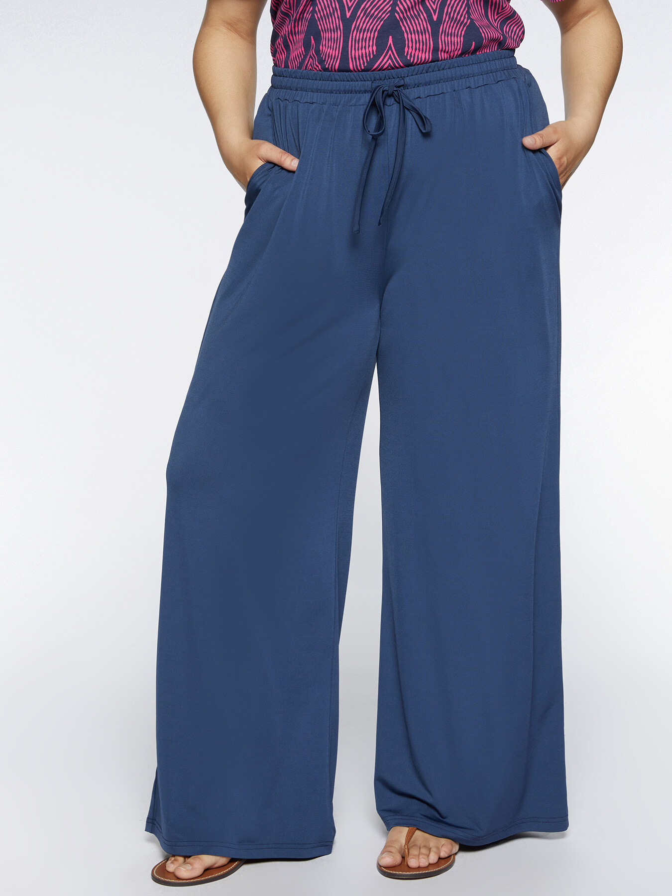 Pantaloni joggers larghi in jersey image number 0