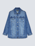 Oversized denim jacket image number 4