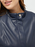 Biker style jacket with inserts. image number 2