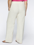 Pantalon large en lin et viscose image number 1