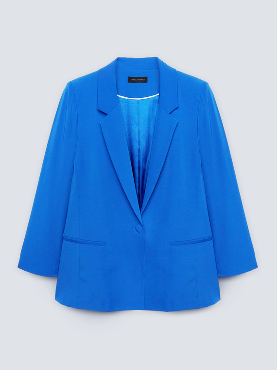 Blazer elegante in tessuto fluido