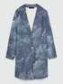 Lightweight denim effect printed coat image number 4