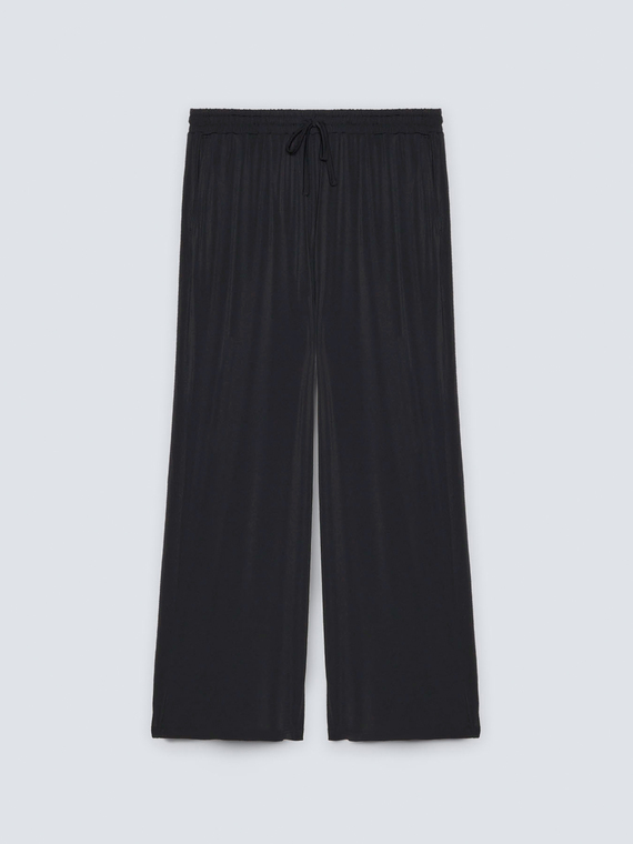 Pantaloni joggers larghi in jersey