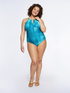 One-piece swimsuit with drop neckline image number 0