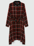 Tartan chequered dress with studs image number 5