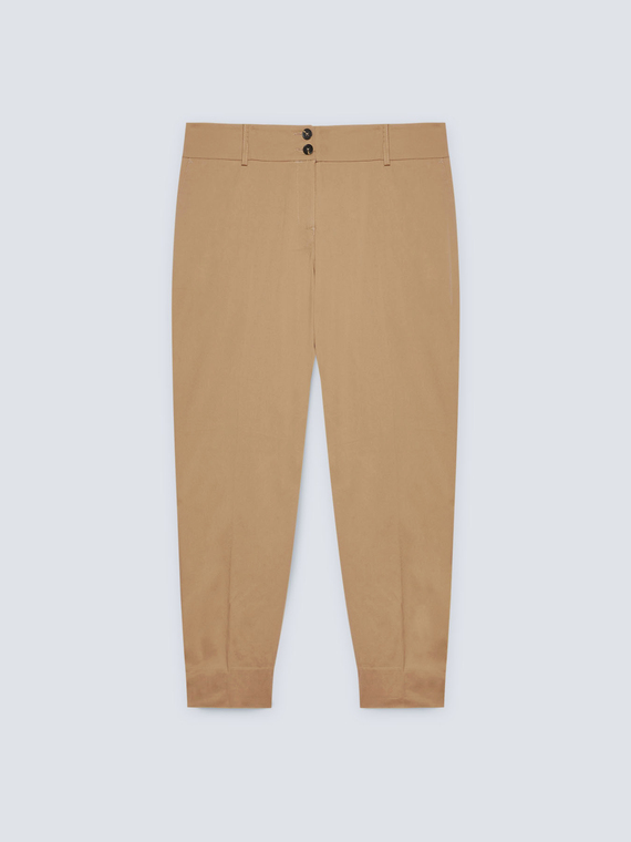 Straight cropped trousers