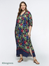 Long printed ECOVERO™ viscose dress image number 0