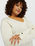 LENZING™ ECOVERO™ viscose V-neck sweater image number 3