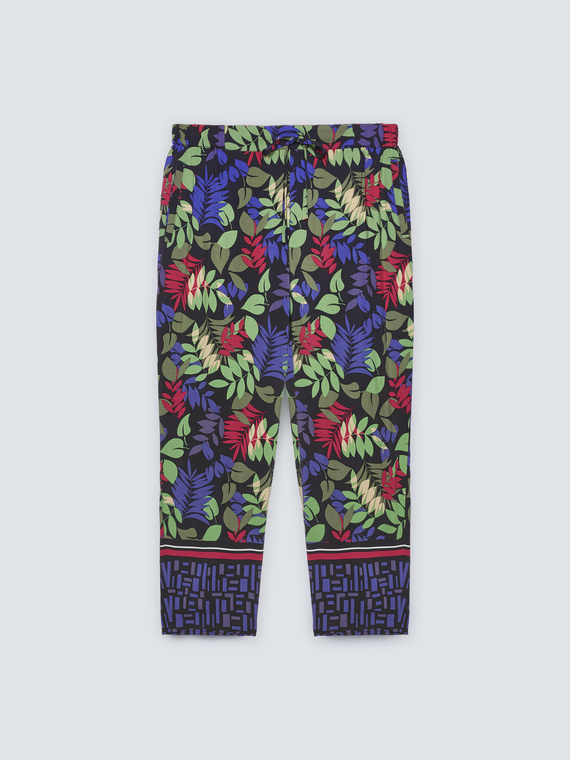 Pantalones estampados de viscosa ECOVERO™